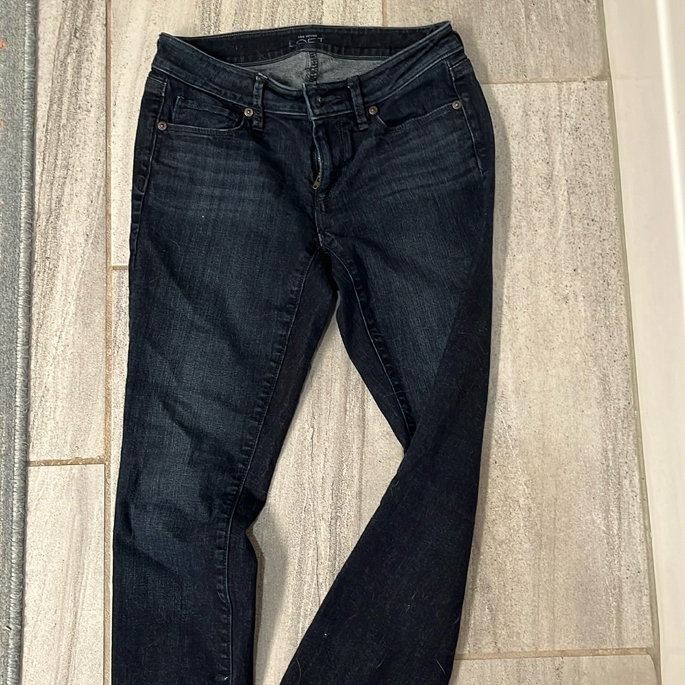 Ann Taylor Loft Dark Wash Blue Jeans